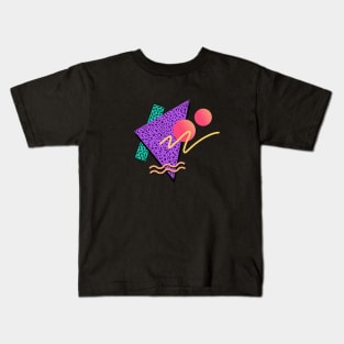 Memphis Pattern 3 / 80s Retro Kids T-Shirt